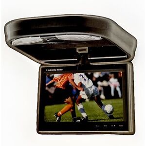 Farenheit T-7008CM 7" Wide Swivel Ceiling Mount Monitor NTSC/PAL Flip Down NIB